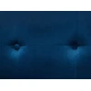 Beliani Trivietė sofa AVALDSENES velvetinė, tamsiai mėlyna