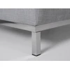 Beliani Kampinė sofa 4 asmenims OSLO šviesiai pilka, dešininė