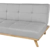 Beliani Trivietė sofa lova FROYA Šviesiai pilka