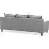 Beliani Trivietė kampinė sofa ELVENES, šviesiai pilka, kairinė