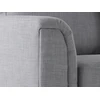 Beliani Kampinė sofa OSLO 4 asmenų, šviesiai pilka, kairinė