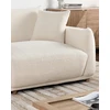Sofa Beliani 5 dalių svetainės baldų komplektas JUBEK Boucle, kreminės baltos spalvos