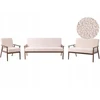 Sofa Beliani 6-vietų svetainės baldų komplektas ESRUM Boucle tamsiai ruda/smėlio spalvos