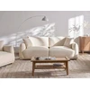 Sofa Beliani 5 dalių svetainės baldų komplektas JUBEK Boucle, kreminės baltos spalvos