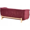 Sofa Beliani 5 vietų minkštųjų baldų komplektas ALNOR, šenilas, burgundinės spalvos