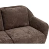 Sofa Beliani Trijų vietų svetainės baldų komplektas EIBY, šenilio audinys, tamsiai rudas
