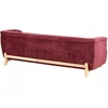 Sofa Beliani 5 vietų minkštųjų baldų komplektas ALNOR, šenilas, burgundinės spalvos