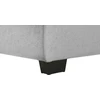 Beliani Išskleidžiama kampinė sofa ROMEDAL, 3 vietų, šviesiai pilka, kairinė