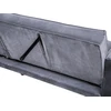 Beliani Trivietė išskleidžiama sofa VISNES, veliūrinė, pilka