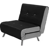 Beliani Vienvietė išskleidžiama sofa FARRIS juoda