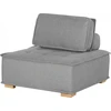Beliani 4 vietų modulinė sofa TIBRO dešininė Pilka