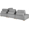 Beliani 4 vietų modulinė sofa TIBRO dešininė Pilka