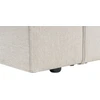 Beliani Trijų vietų kampinė sofa VERNON, šviesiai smėlio spalvos, dešininė