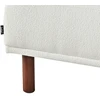 Beliani Trivietė kampinė sofa HOLT, „Bouclé“, balta, kairinė