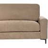 Beliani Trivietė kampinė sofa MALOY, ruda, dešininė