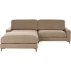 Beliani Trivietė kampinė sofa MALOY, ruda, dešininė