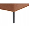 Beliani Trivietė kampinė sofa SATER ruda dešininė