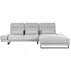 Beliani 4 vietų kampinė sofa IKAST šviesiai pilka, kairinio tipo