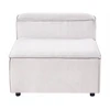 Beliani Modulinė kampinė sofa 4 asmenims ARDAL dešininė, kreminės baltos spalvos, velvetas