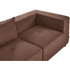 Beliani Modularinė kampinė sofa 4 asmenims AXEBO dešininė, ruda, Boucle