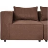 Beliani Modularinė kampinė sofa 4 asmenims AXEBO dešininė, ruda, Boucle