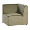 Beliani Modulinė 4 vietų kampinė sofa LEMVIG dešininė, žalias velvetas