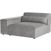 Beliani Trijų vietų modulinė sofa HELLNAR kairinė pilka