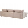 Beliani 4 vietų kampinė sofa KOHLO smėlio ir pilkos spalvos, dešininė