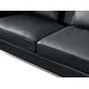 Beliani 4 vietų kampinė sofa OSLO Natūrali oda Juoda Dešininė