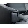 Beliani 4 vietų kampinė sofa OSLO Natūrali oda Juoda Dešininė