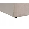 Beliani Kampinė sofa VERNON, trijų vietų, veliūrinė, smėlio-pilkšva, kairė pusė
