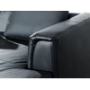 Beliani Kampinė sofa 4 asmenims OSLO, Natūrali oda, Juoda, Kairinė