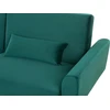 Beliani Trivietė išskleidžiama sofa EINA, veliūras, smaragdinė