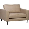 Sofa Beliani 4 vietų svetainės baldų komplektas SAVALEN iš ekologiškos odos, smėlio spalvos