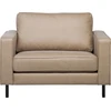 Sofa Beliani 4 vietų svetainės baldų komplektas SAVALEN iš ekologiškos odos, smėlio spalvos