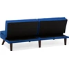Beliani Trivenė išskleidžiama sofa RONNE tamsiai mėlyna
