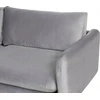 Sofa Beliani Poilsio komplektas 4 asmenims VINTERBRO, veliūras, pilkas