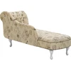 Sofa Beliani Dešininis šezlongas NIMES smėlio spalvos