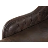 Sofa Beliani Dešininis gultas NIMES iš dirbtinio zomšo, rudas