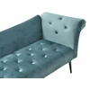Sofa Beliani Šezlongas NANTILLY veliūras lazūrinė