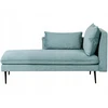 Beliani Dešininė gulto sofa YERRES mėlyna