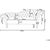 Beliani Dešininė šezlongo sofa LATTES, tamsiai žalias veliūras