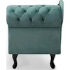 Beliani Dešininė šezlongo sofa NIMES, veliūrinis, mėtų spalvos