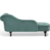 Beliani Dešininė šezlongo sofa NIMES, veliūrinis, mėtų spalvos