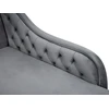 Sofa Beliani Kairysis gultas NIMES, veliūras, pilkas