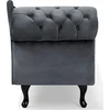 Sofa Beliani Kairysis gultas NIMES, veliūras, pilkas