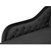 Sofa Beliani Dešininis šezlongas NIMES veliūrinis juodas