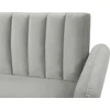Beliani Trivietė išskleidžiama sofa VIMMERBY, šviesiai pilkas veliūras