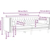 Trivietė chesterfield sofa su pagalvėlėmis, ruda, dirbtinė oda