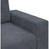 Dvivietė sofa, tamsiai pilka, 160x77x82 cm, aksomas